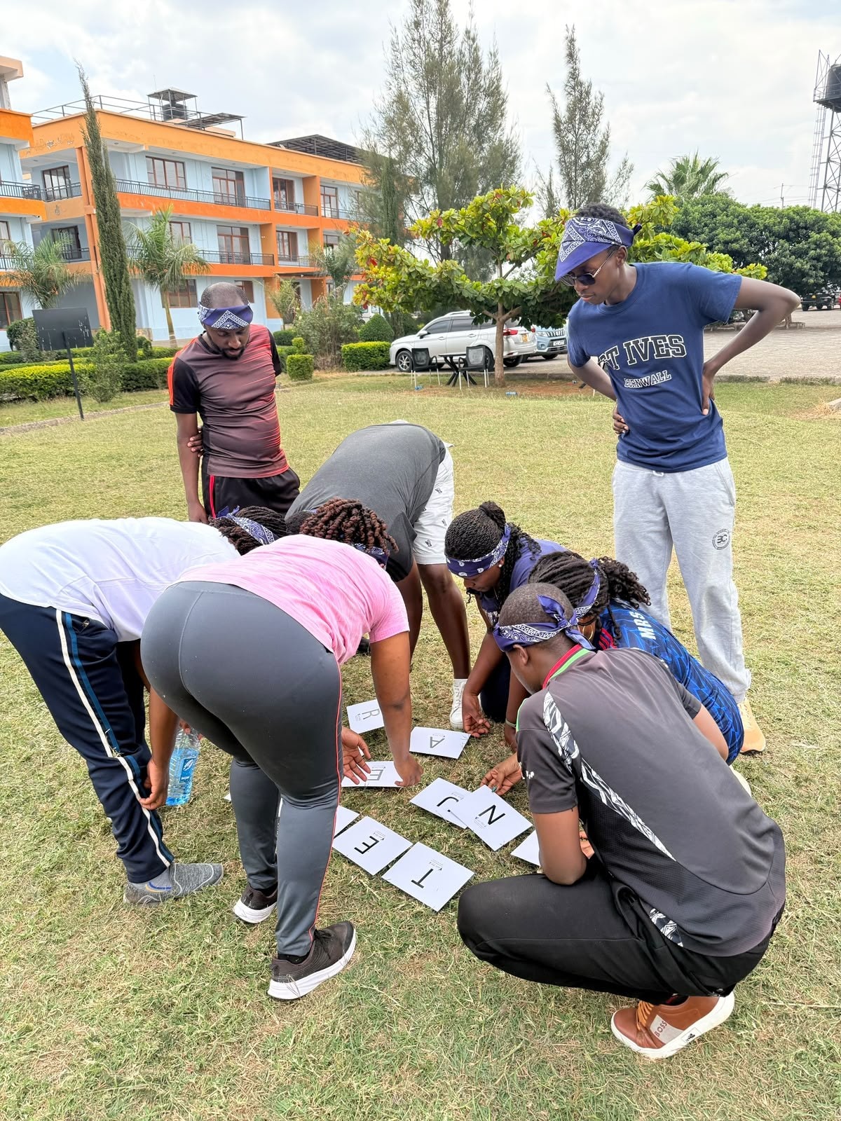 Photograph from a facilitated team development programme by The Team Building Company