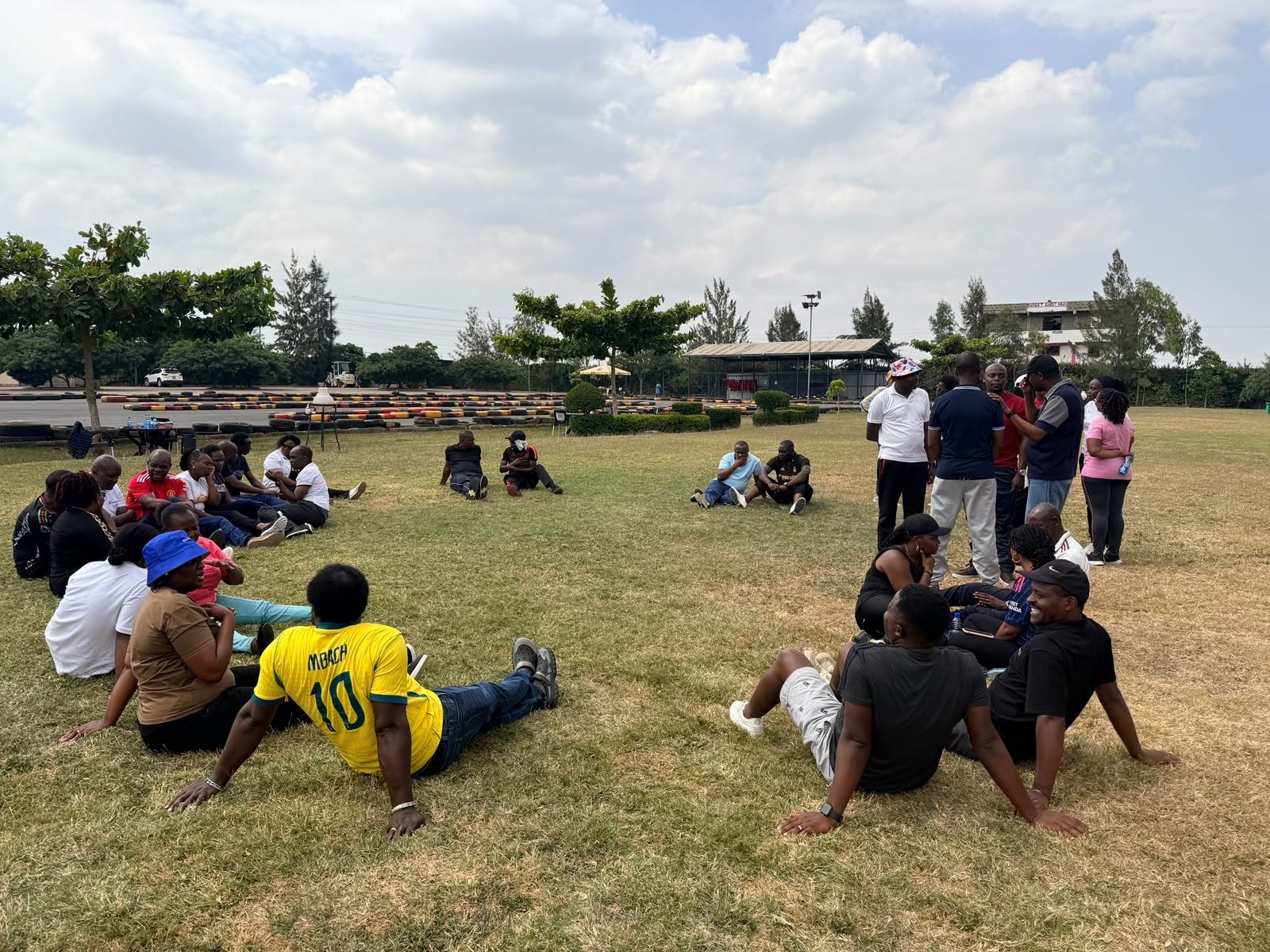 Photograph from a facilitated team development programme by The Team Building Company