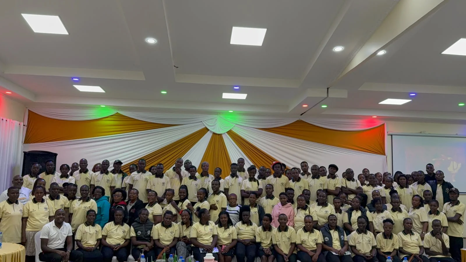 Photograph from a facilitated team development programme by The Team Building Company
