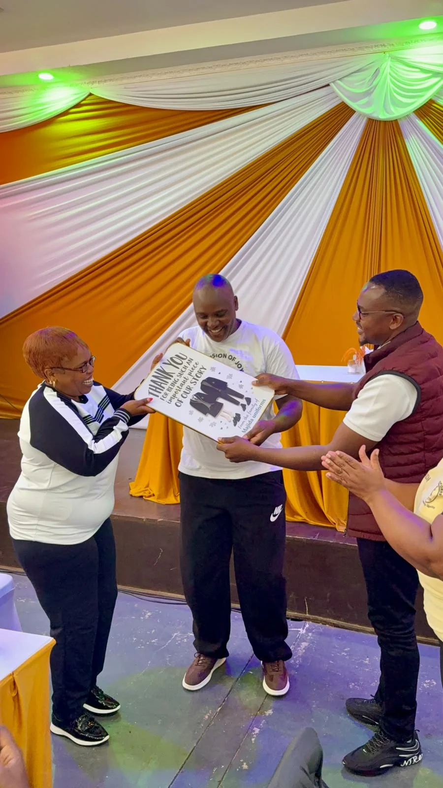 Photograph from a facilitated team development programme by The Team Building Company